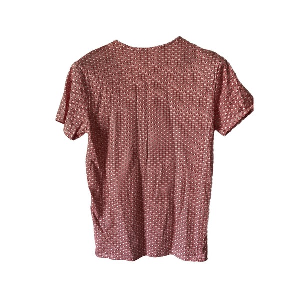 Threadbare Denim Corps Mens Short Sleeve T-Shirt, White Red Rainbows - Picture 2 of 5